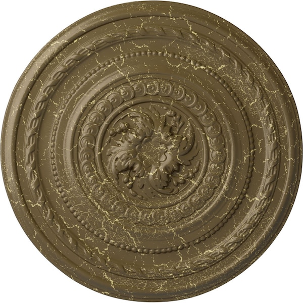 Ekena Millwork Pearl Ceiling Medallion (Fits Canopies up to 1 7/8"), 26 1/4"OD x 1 1/2"P, Mississippi Mud Crackle CM26PEMMC - main